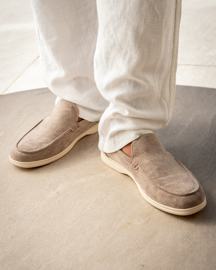 Men's Old Money Suede Slip-On Loafers