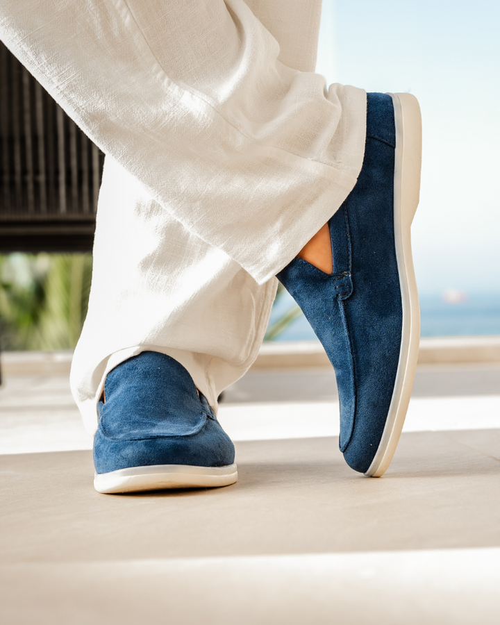 Men's Old Money Suede Slip-On Loafers