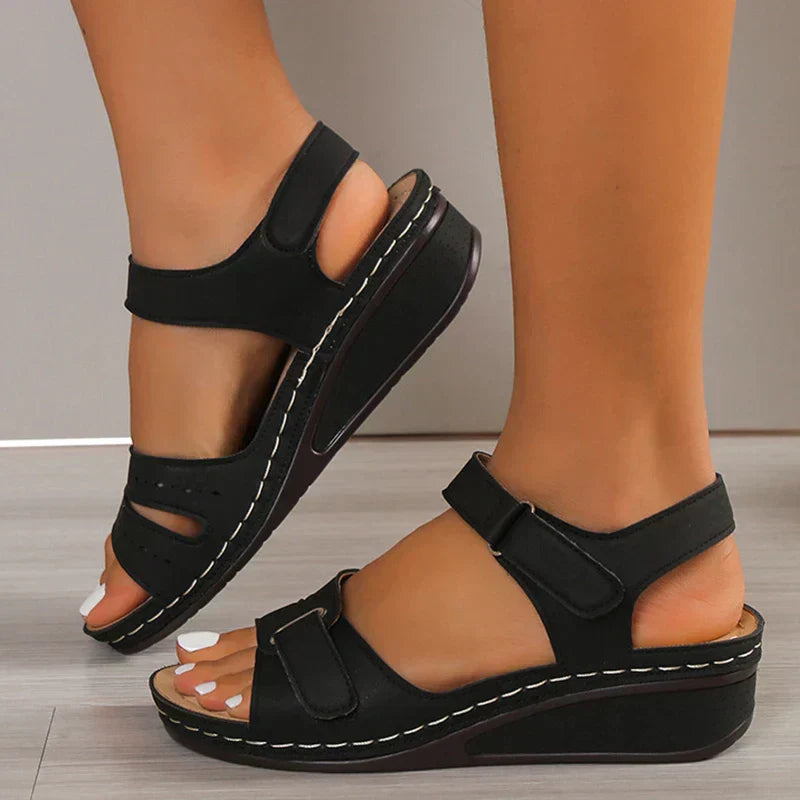 Women's Orthopedic Comfort Sandals Velcro Double Strap