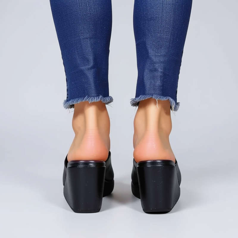 Platform Slide Sandals