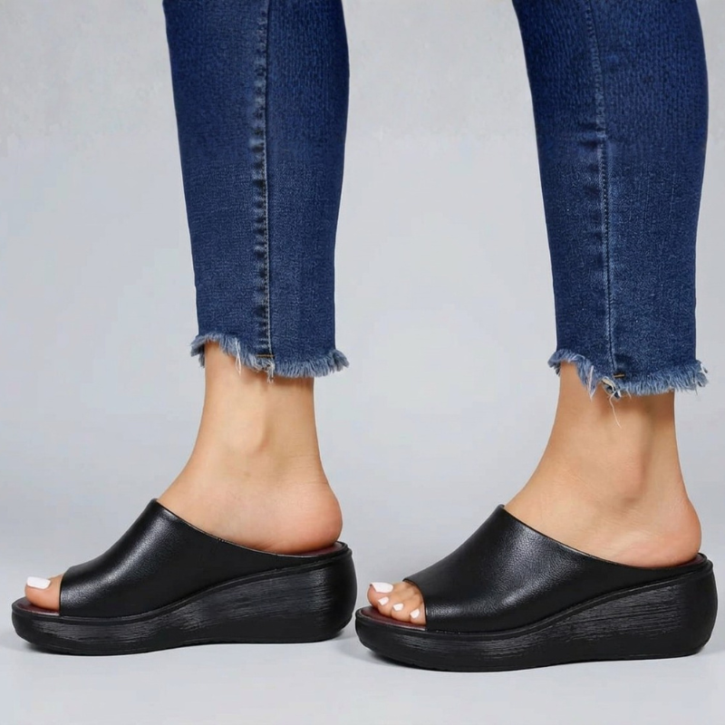 Platform Slide Sandals