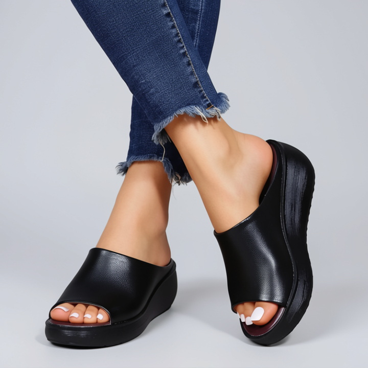 Platform Slide Sandals