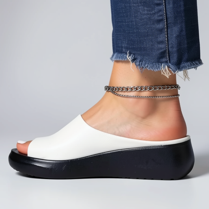 Platform Slide Sandals