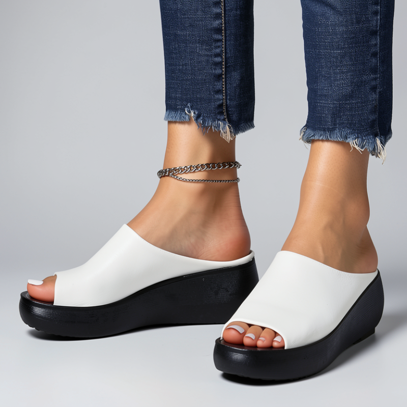 Platform Slide Sandals