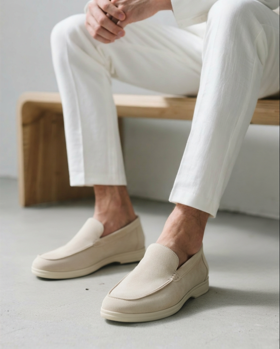 Men's Old Money Suede Slip-On Loafers