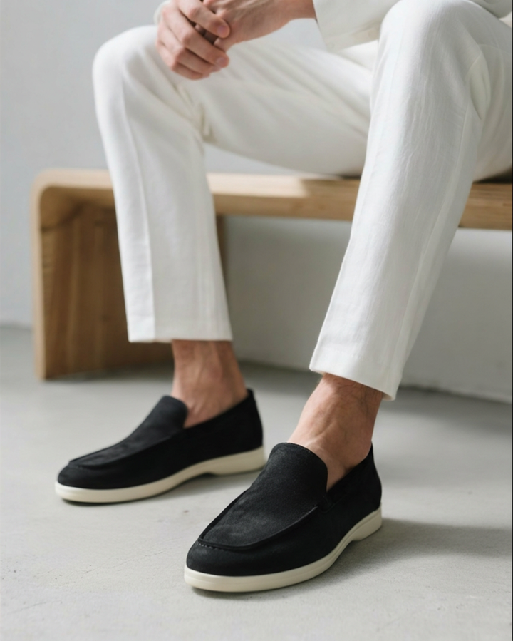 Men's Old Money Suede Slip-On Loafers