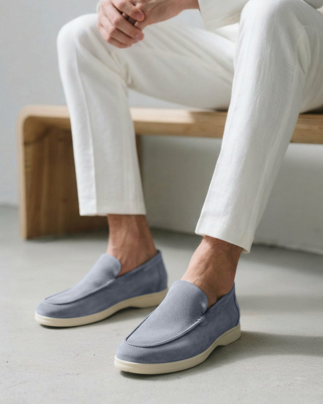 Men's Old Money Suede Slip-On Loafers