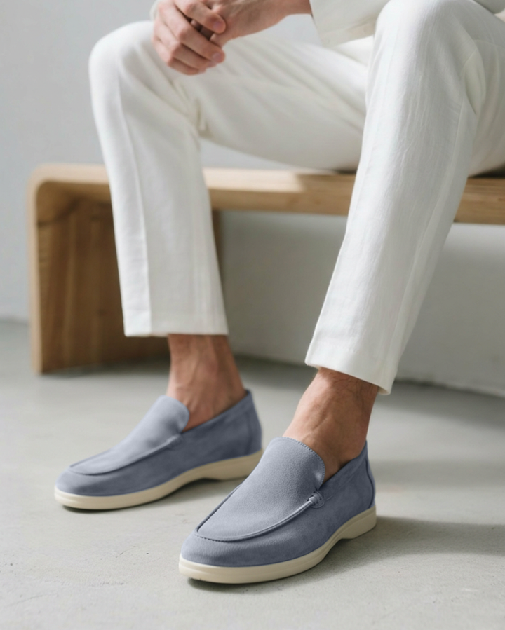 Men's Old Money Suede Slip-On Loafers
