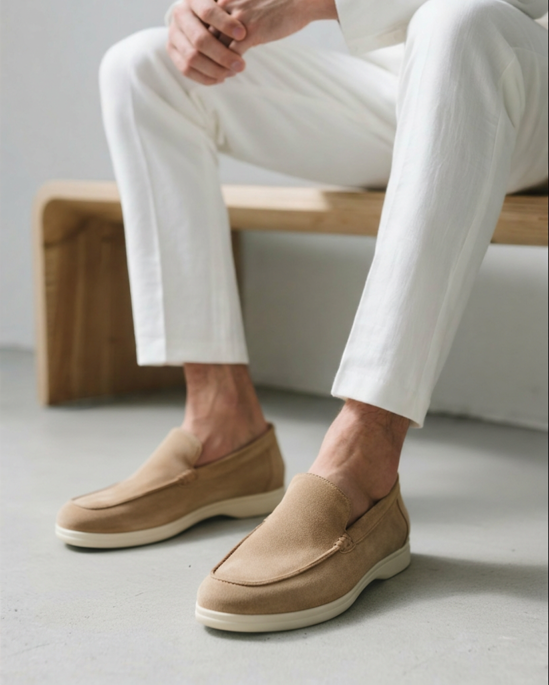 Men's Old Money Suede Slip-On Loafers