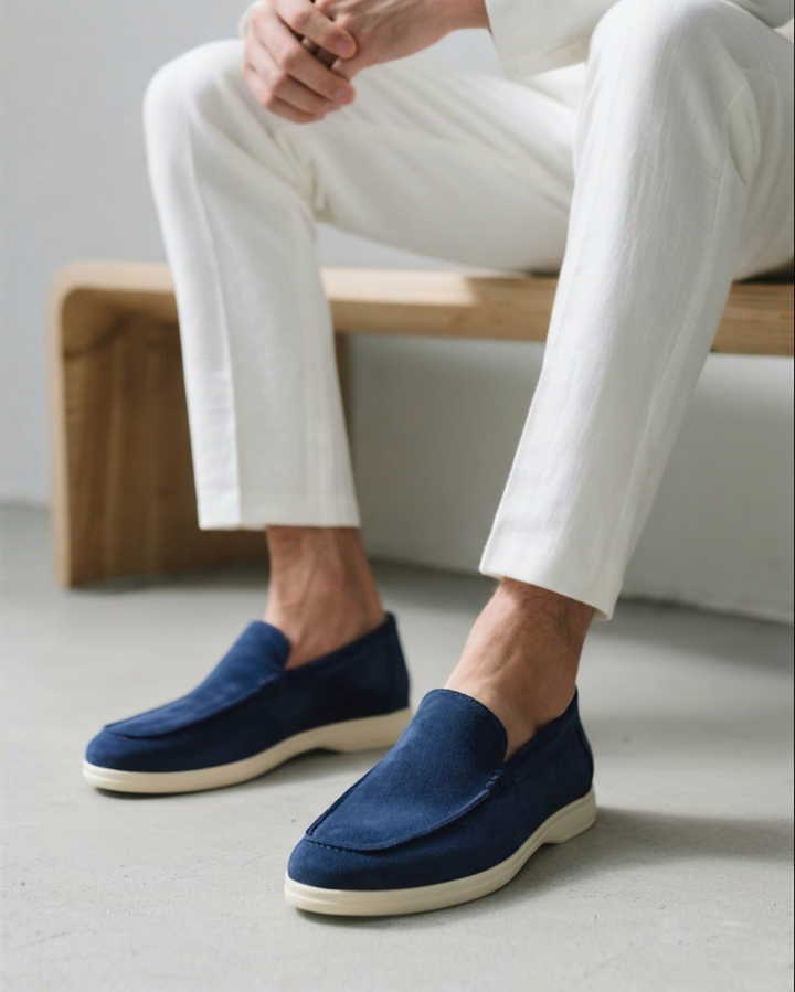 Men's Old Money Suede Slip-On Loafers