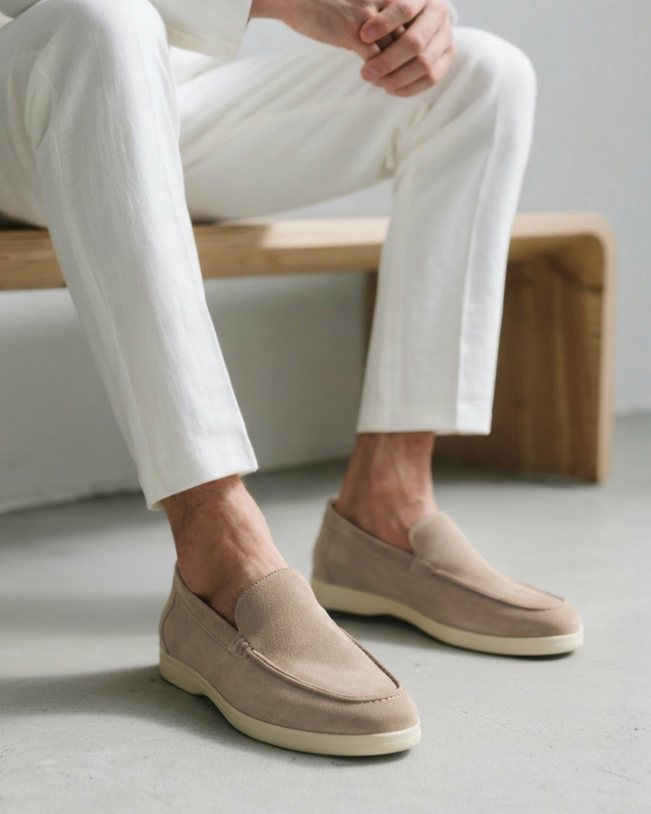 Men's Old Money Suede Slip-On Loafers